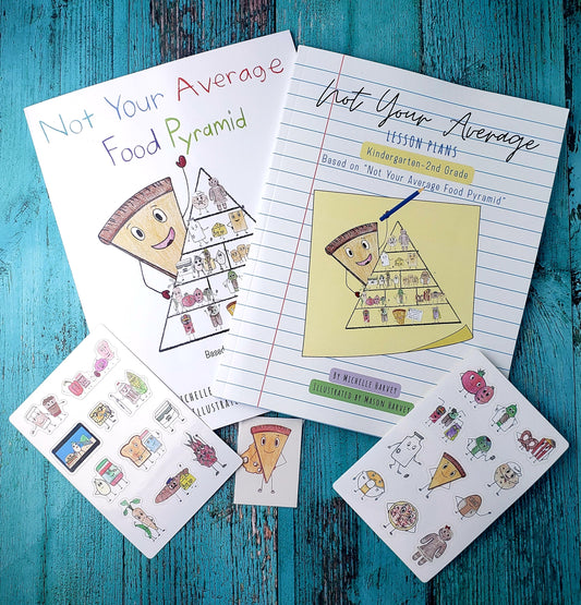 K-2 Grades Teacher bundle - Lesson Plan book and "Not Your Average Food Pyramid" + bonus